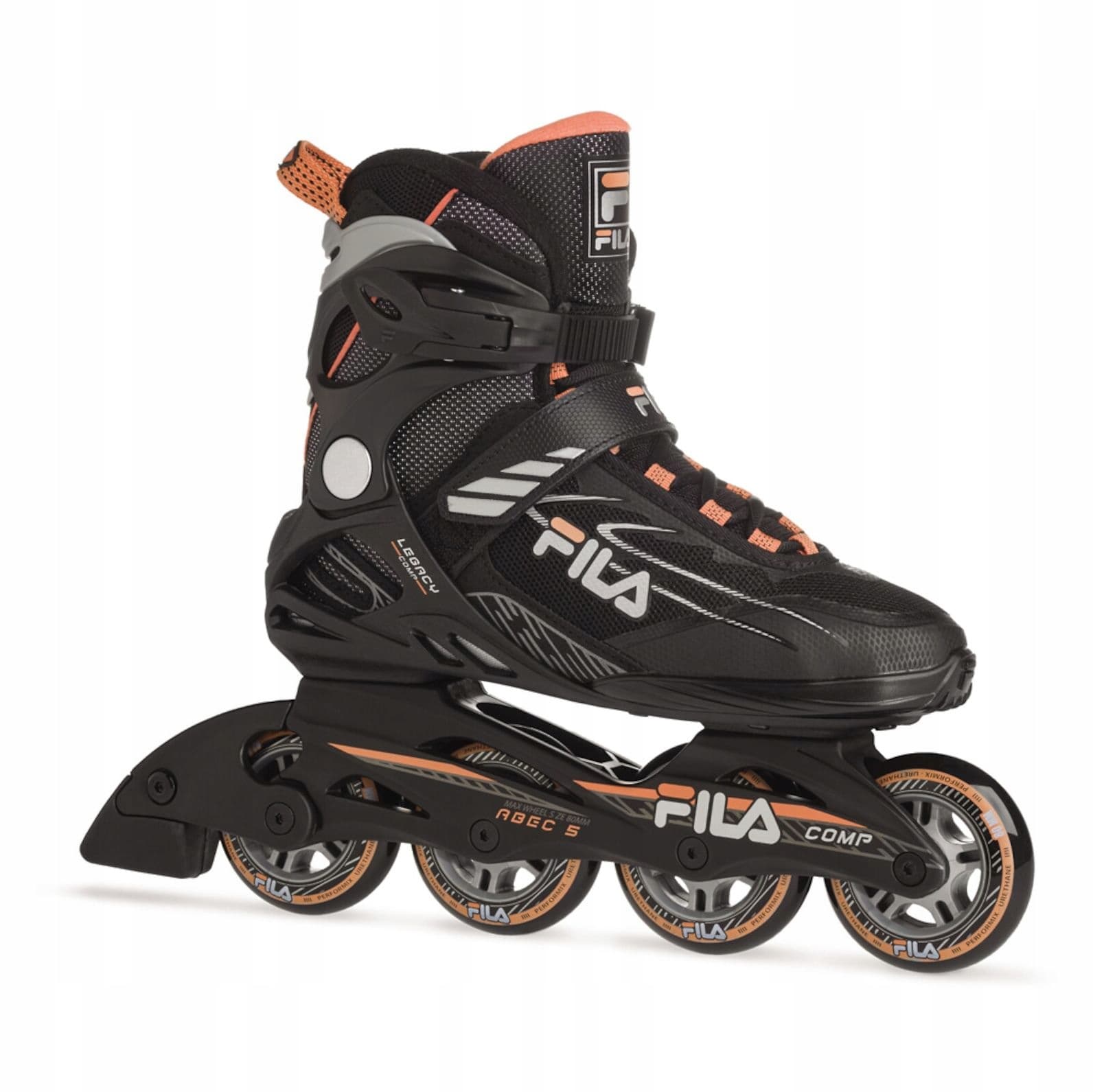Rolki Fila Skates Legacy Comp Lady czarno-łososiowe rozmiar 38