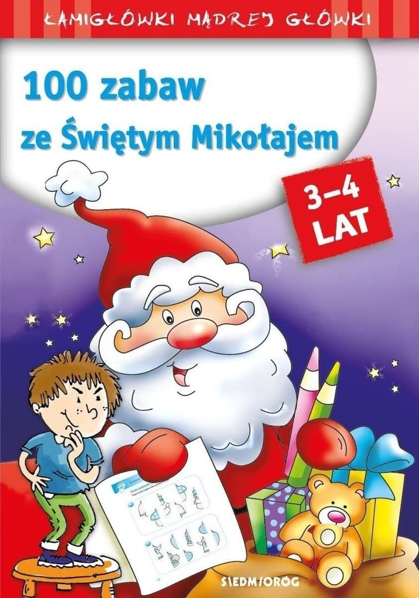 100 zabaw ze Świętym Mikołajem - edukacyjna książka dla dzieci