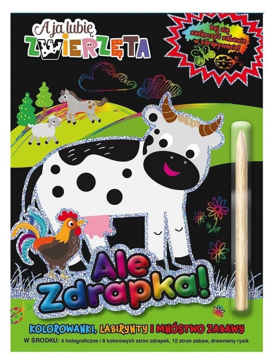 A ja lubię zwierzęta. Książka do zdrapywania dla dzieci
