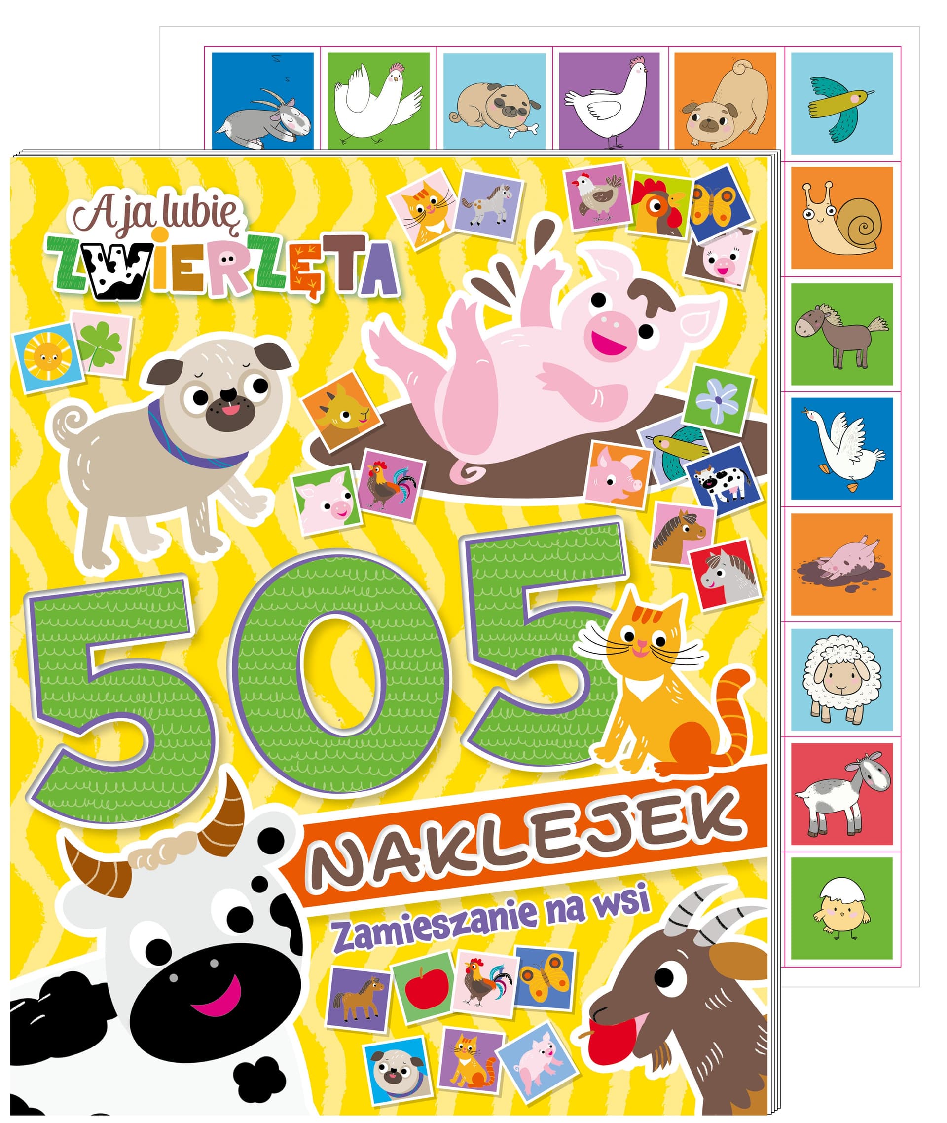 A ja lubię zwierzęta Zamieszanie na wsi 505 naklejek