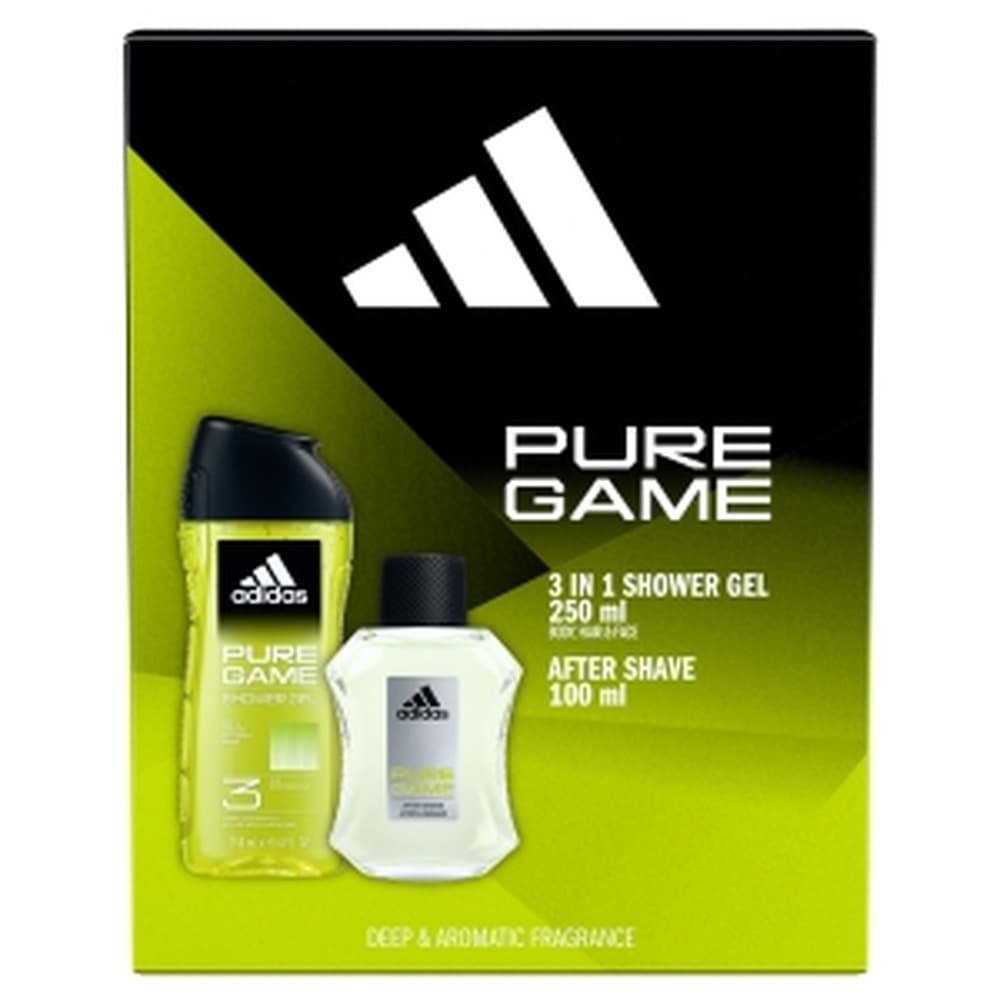 Adidas Pure Game - zestaw kosmetyków dla mężczyzn (woda toaletowa + żel pod prysznic)