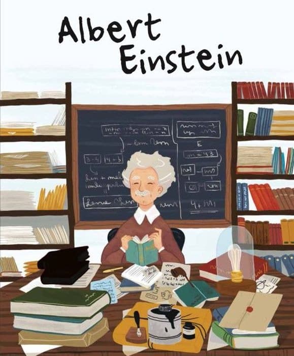 Albert Einstein. Kolorowanka dla dzieci