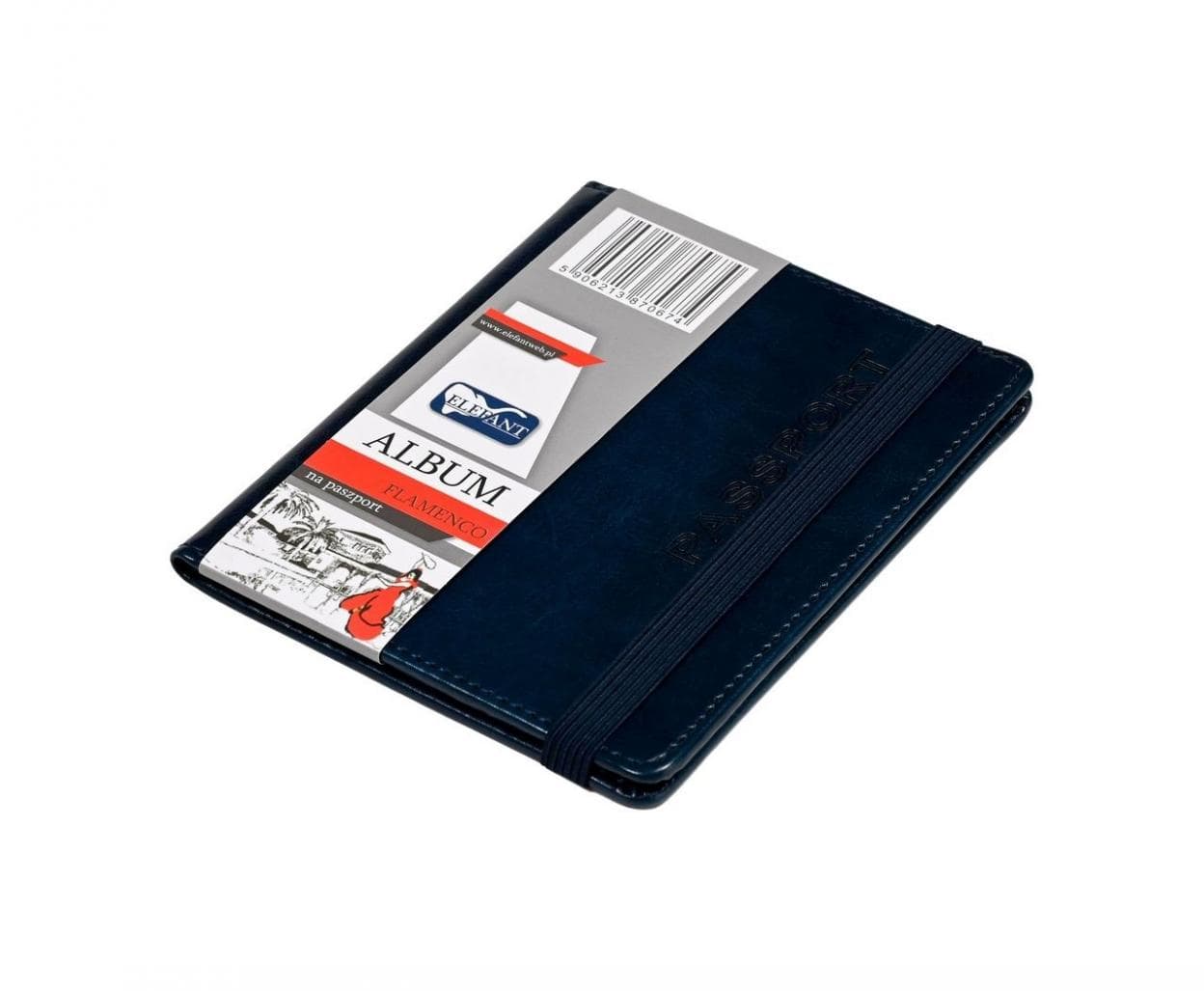 Album na paszport Flamenco granatowy 114x144 mm