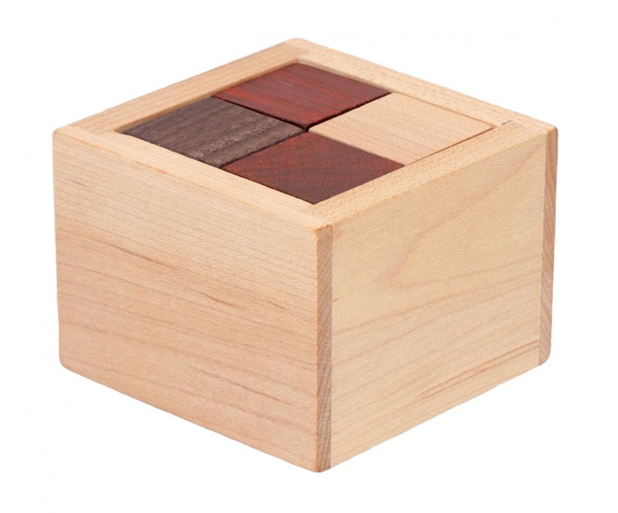 Łamigłówka drewniana 3D Akaho VIP 9 elementów 80x80x65 mm