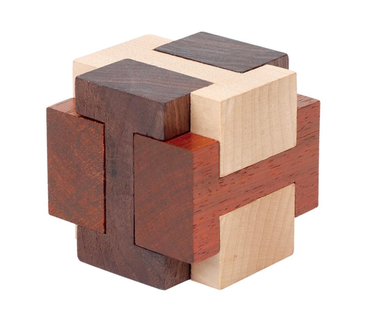 Łamigłówka drewniana Sixi Cube G3 6 elementów 80 mm
