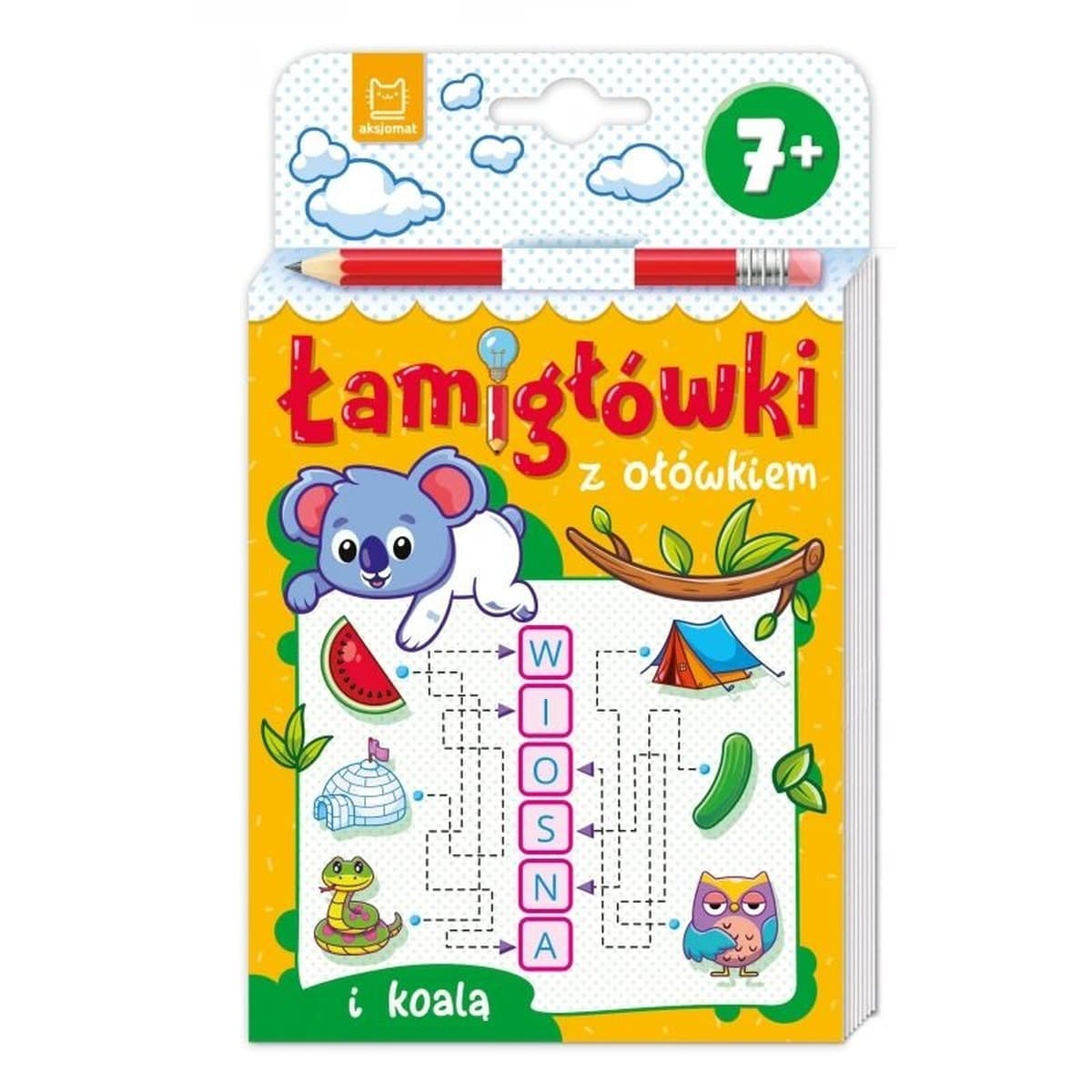 Łamigłówki z ołówkiem i koalą. Od 7 lat. Łamigłówki z ołówkiem