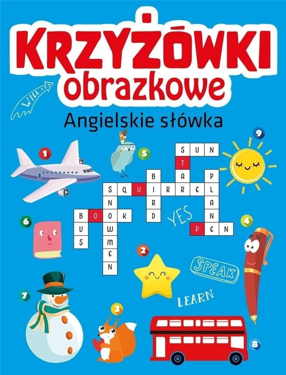 Angielskie słówka - Krzyżówki obrazkowe