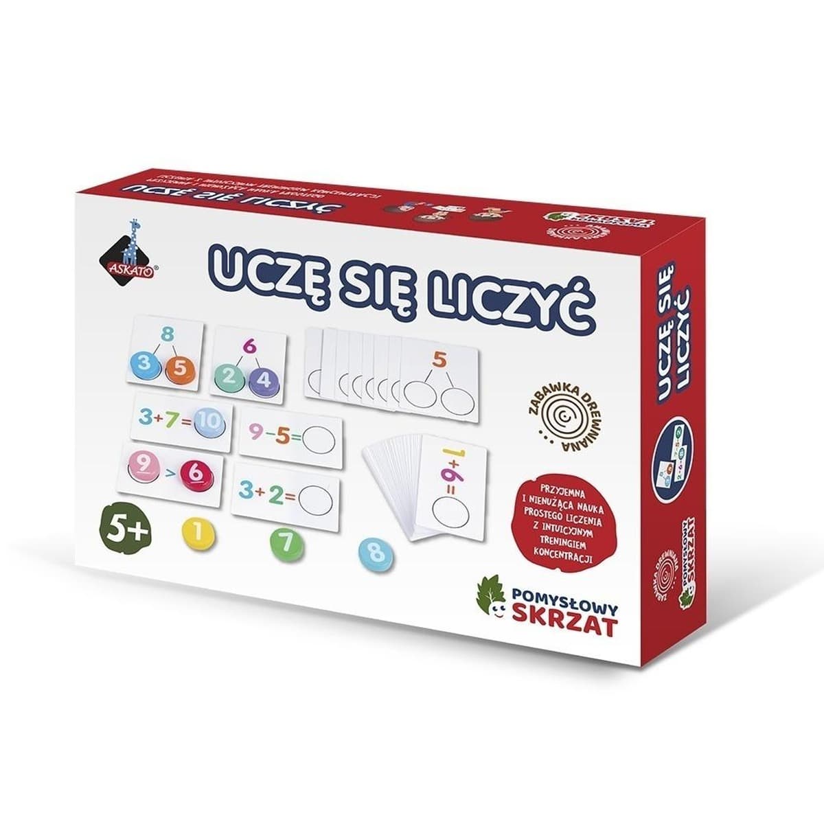 Askato Drewniany Zestaw Edukacyjny do Nauki Matematyki