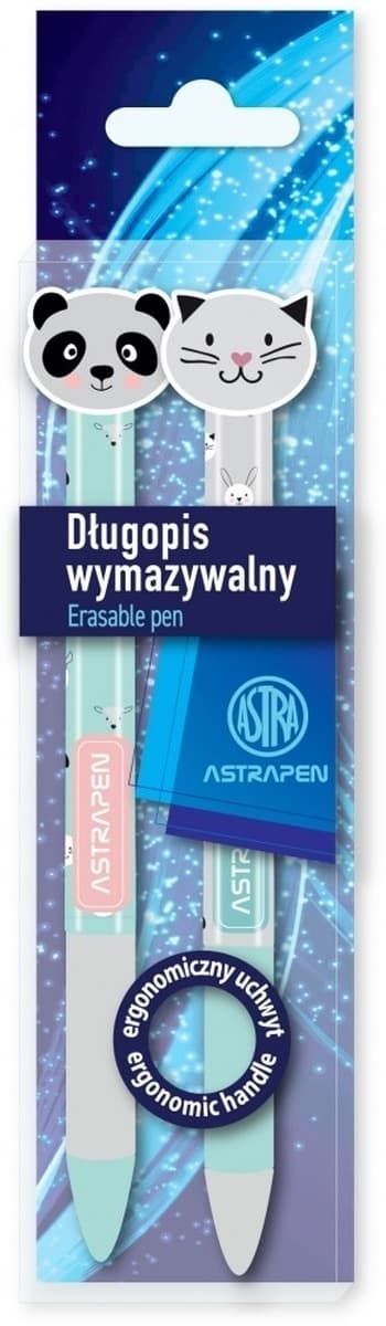Astra Długopis automatyczny wymazywalny Astrapen Oops Animals 2 szt.