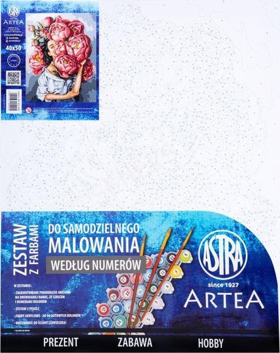 Astra Malowanie po numerach Piwonie 40x50 cm
