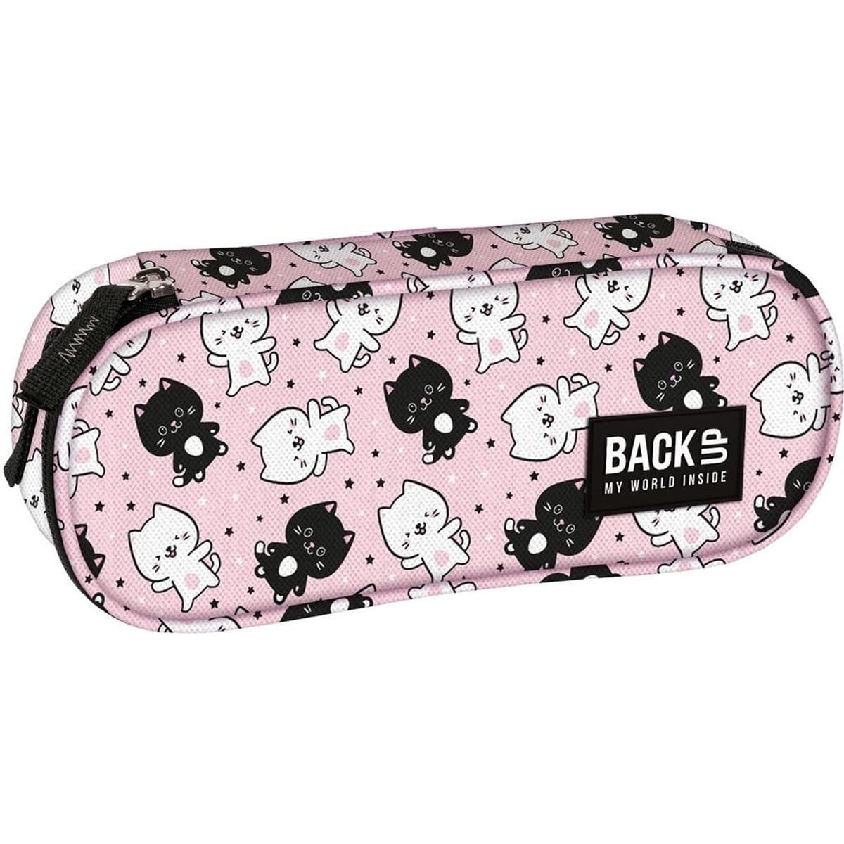 Backup Owalny Piórnik Kotki