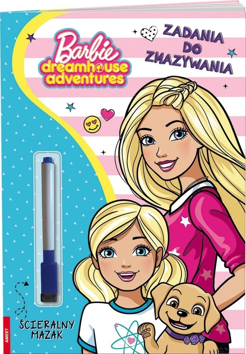 Barbie Dreamhouse Zadania do zmazywania Książka z mazakiem Ameet