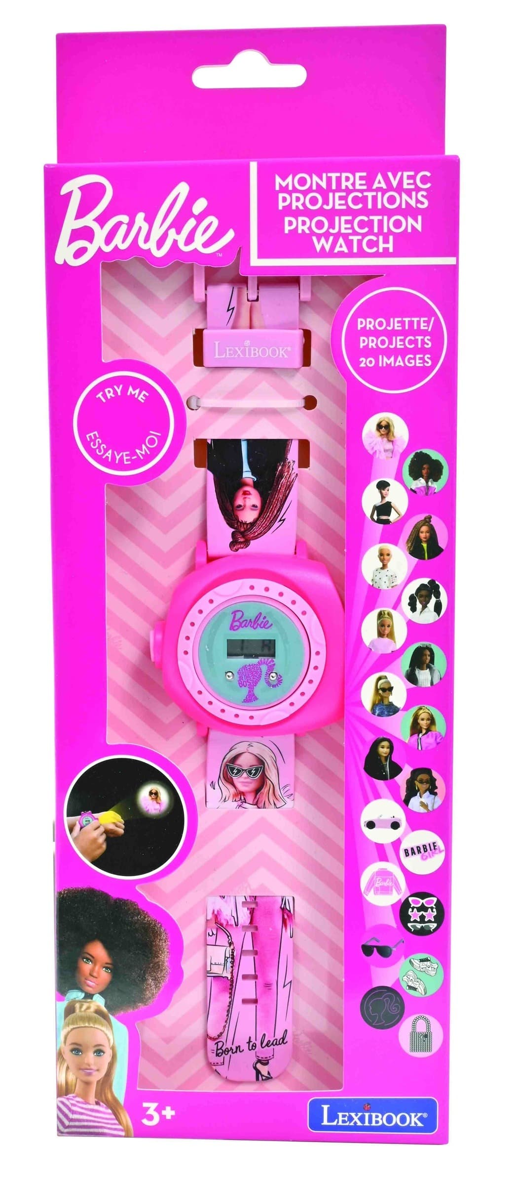 Barbie Zegarek cyfrowy z projektorem Lexibook DMW050BB