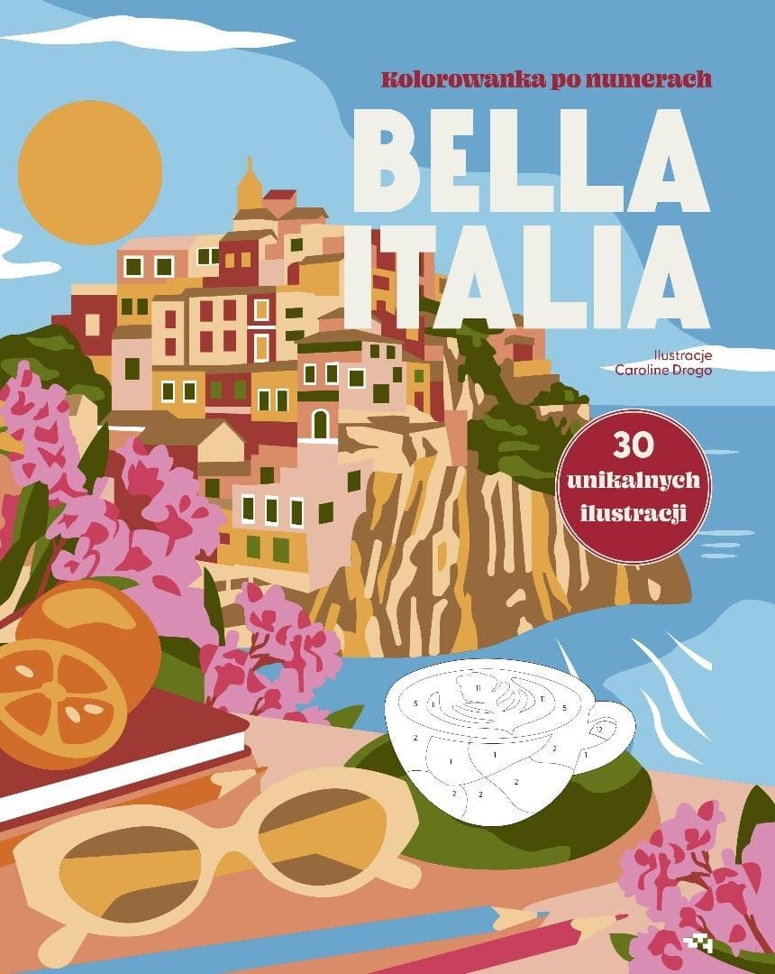 Kolorowanka po numerach Bella Italia Drogo Drogo 64 strony