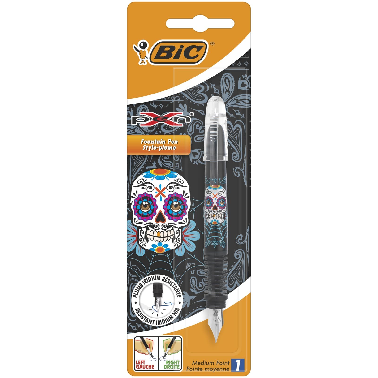BIC Pióro wieczne Xpen Skull niebieskie