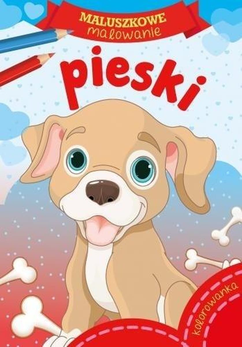 Blok rysunkowy Maluszkowe Malowanie Pieski, 16 stron