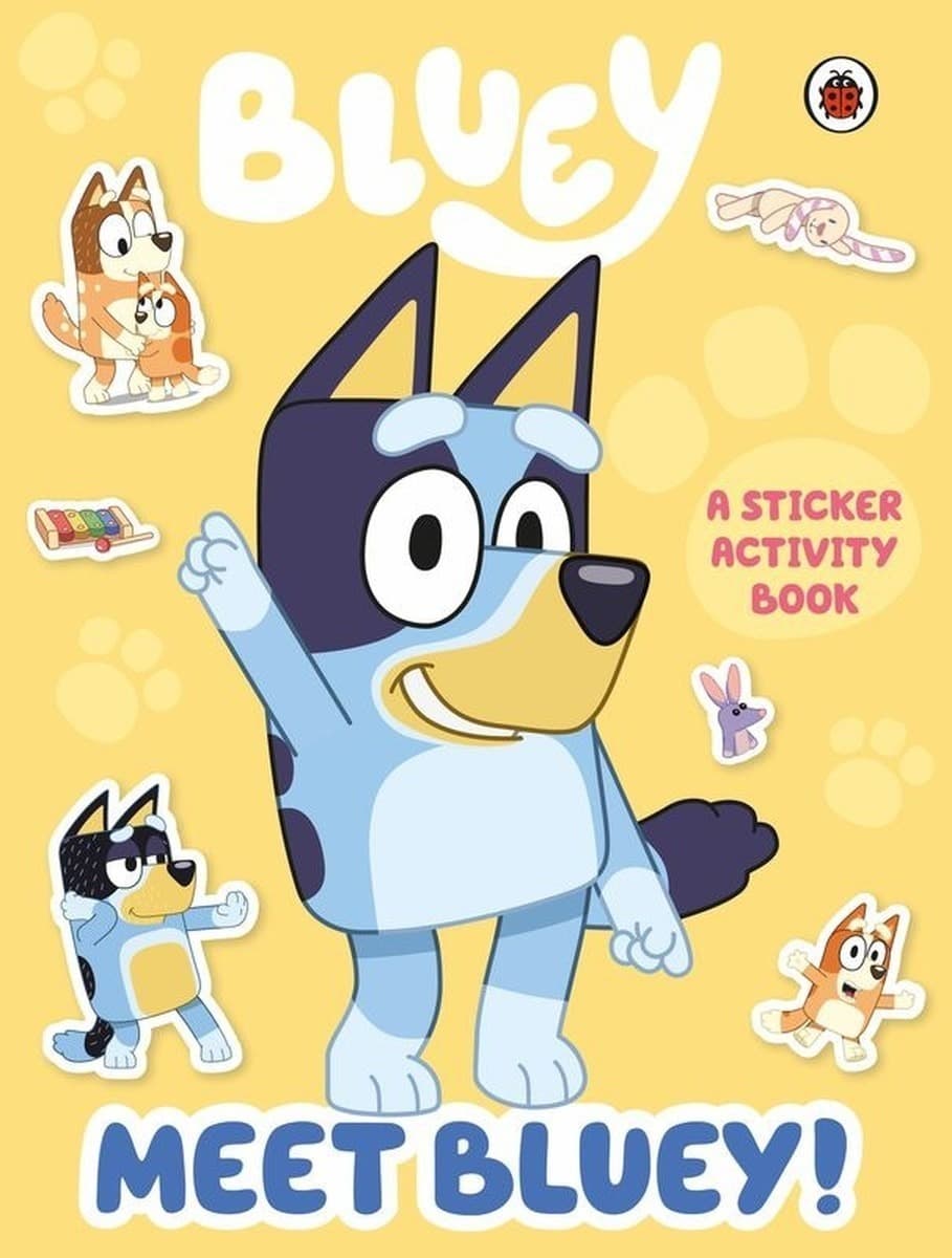 Bluey. Meet Bluey! Sticker Activity Book wer. angielska