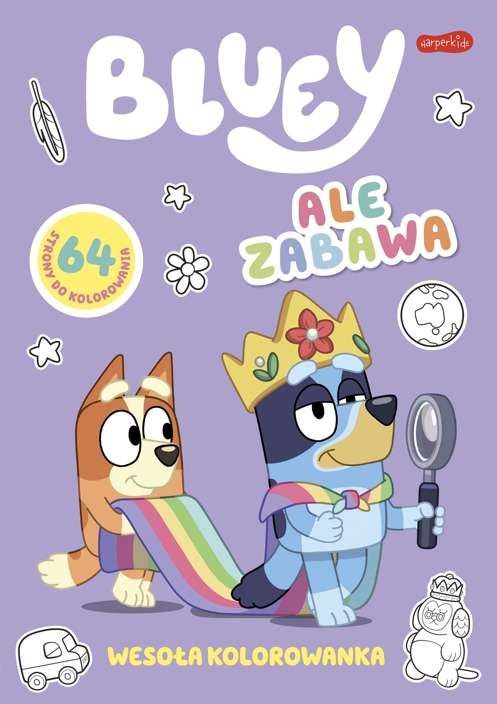Bluey. Wesoła kolorowanka dla dzieci