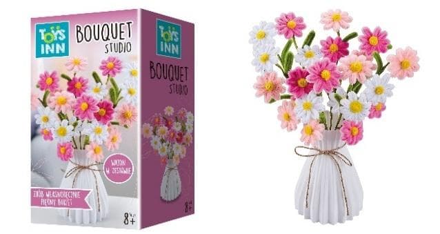 Bouquet Studio Stokrotki STnux - zestaw kreatywny do tworzenia bukietów 7 kwiatów