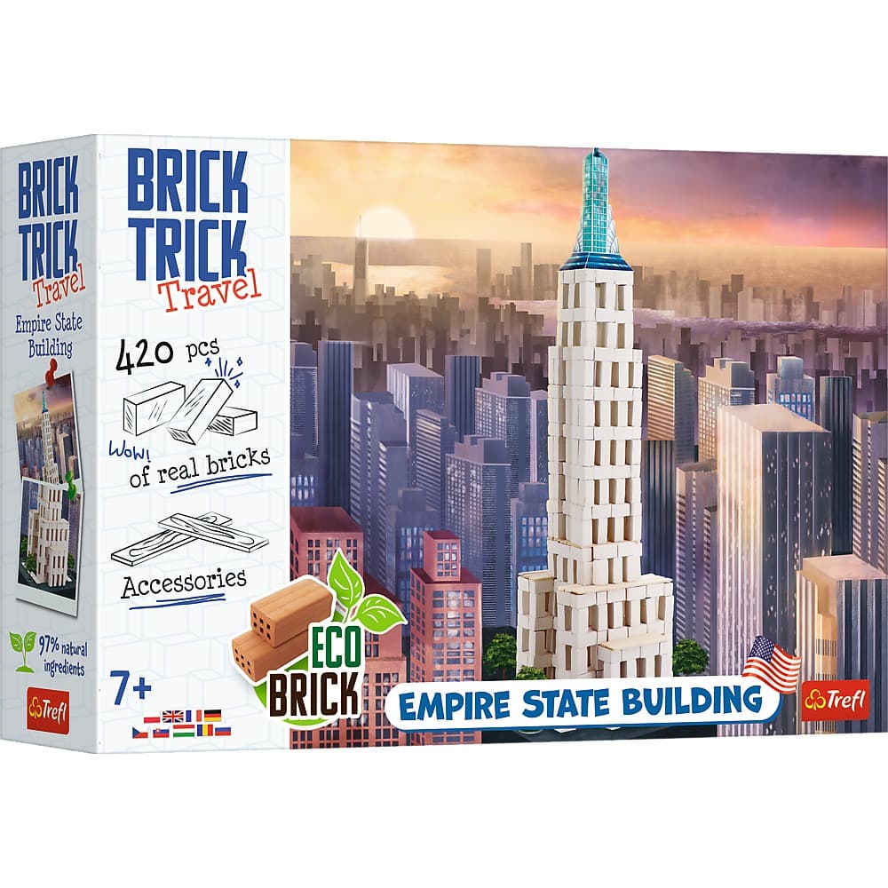 Brick Trick Travel Empire State Building - zestaw konstrukcyjny z cegieł