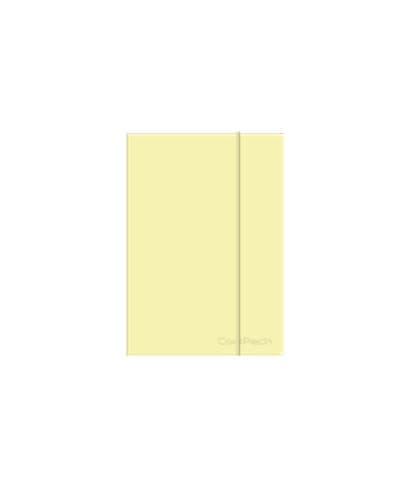 Brulion A5 80k linia z gumką Coolpack pastel powder yellow