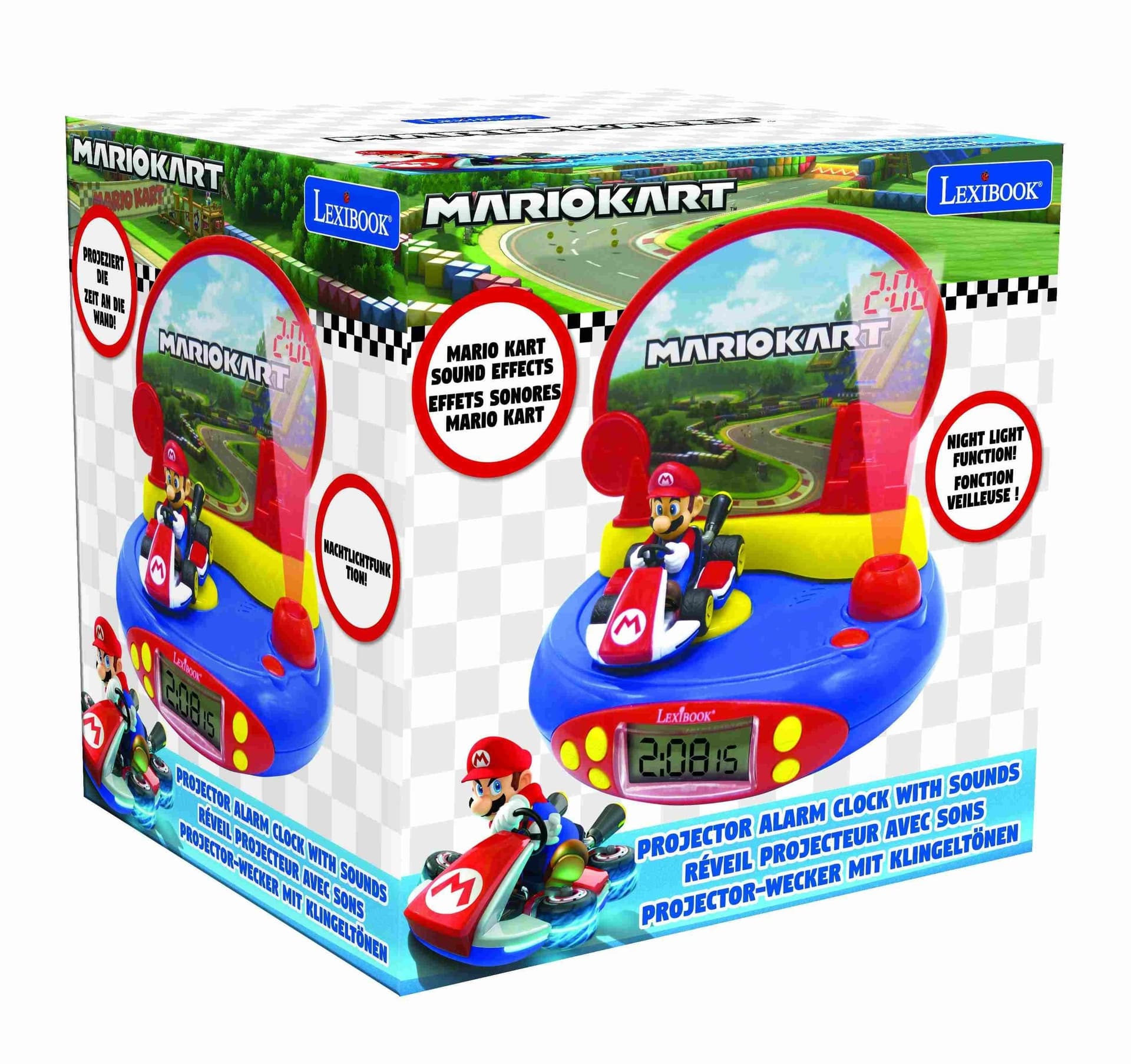 Budzik z projektorem Mario Kart Lexibook RP500NI