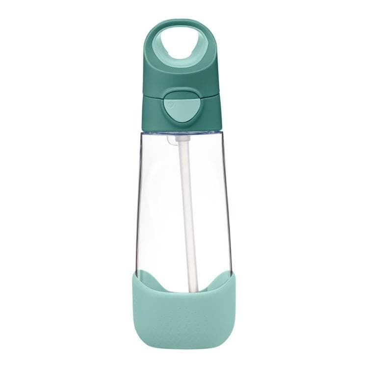 Butelka na wodę tritanowa ze słomką 600 ml Emerald Forest dla dzieci od 3 lat