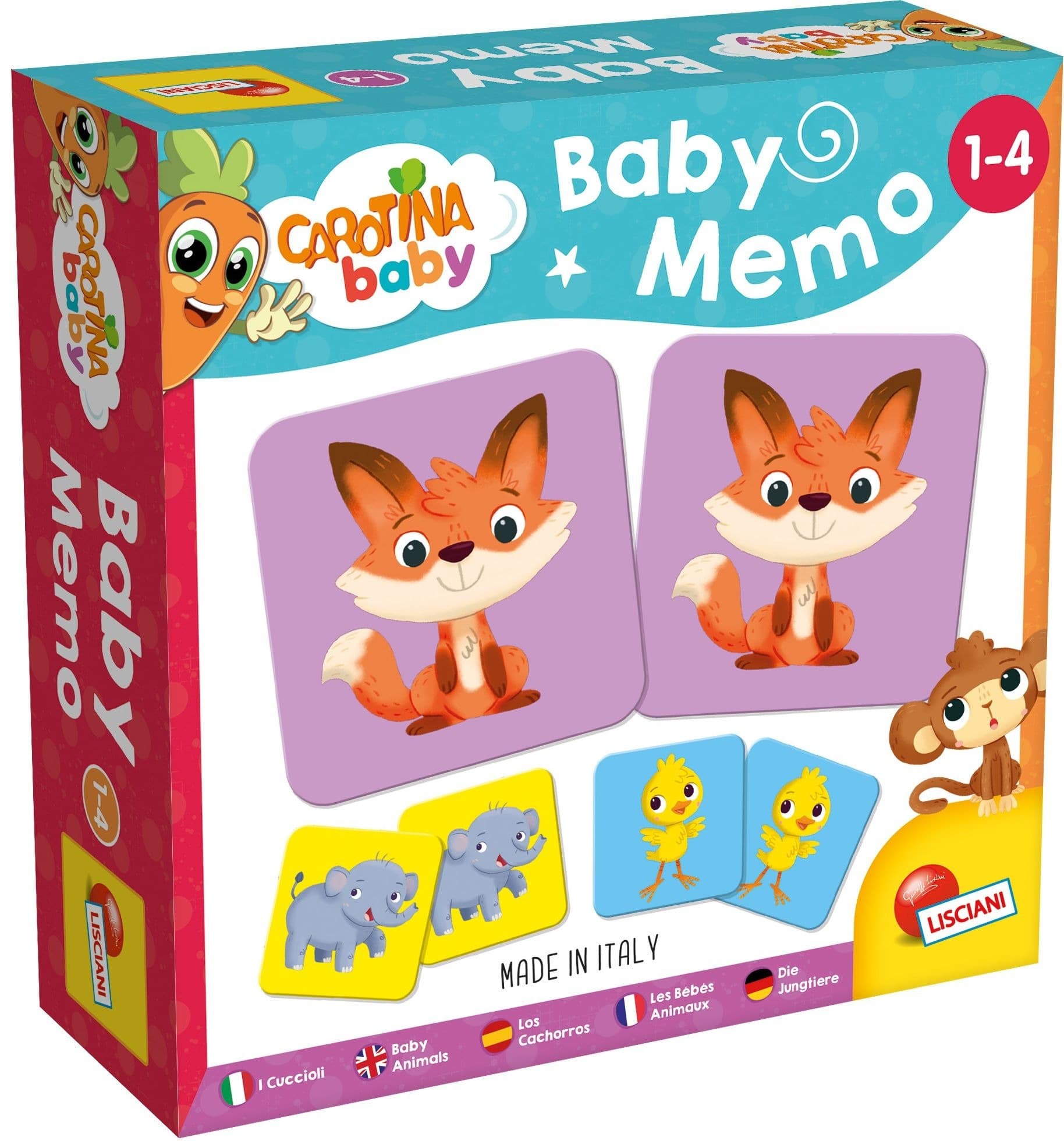 Carotina Baby Gra Memo Zwierzęta Rozwija Pamięć