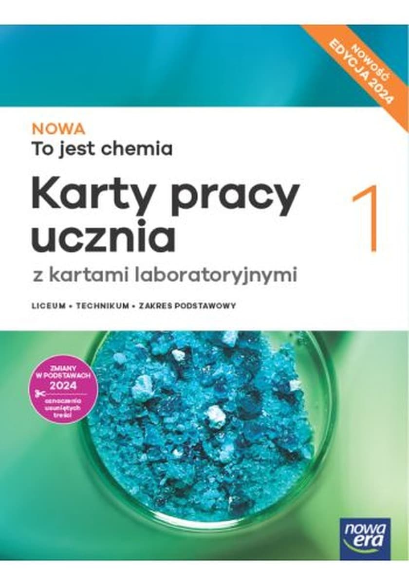 Chemia [Nowa Era] - Karty pracy i laboratoryjne LO 1 (Edycja 2024)
