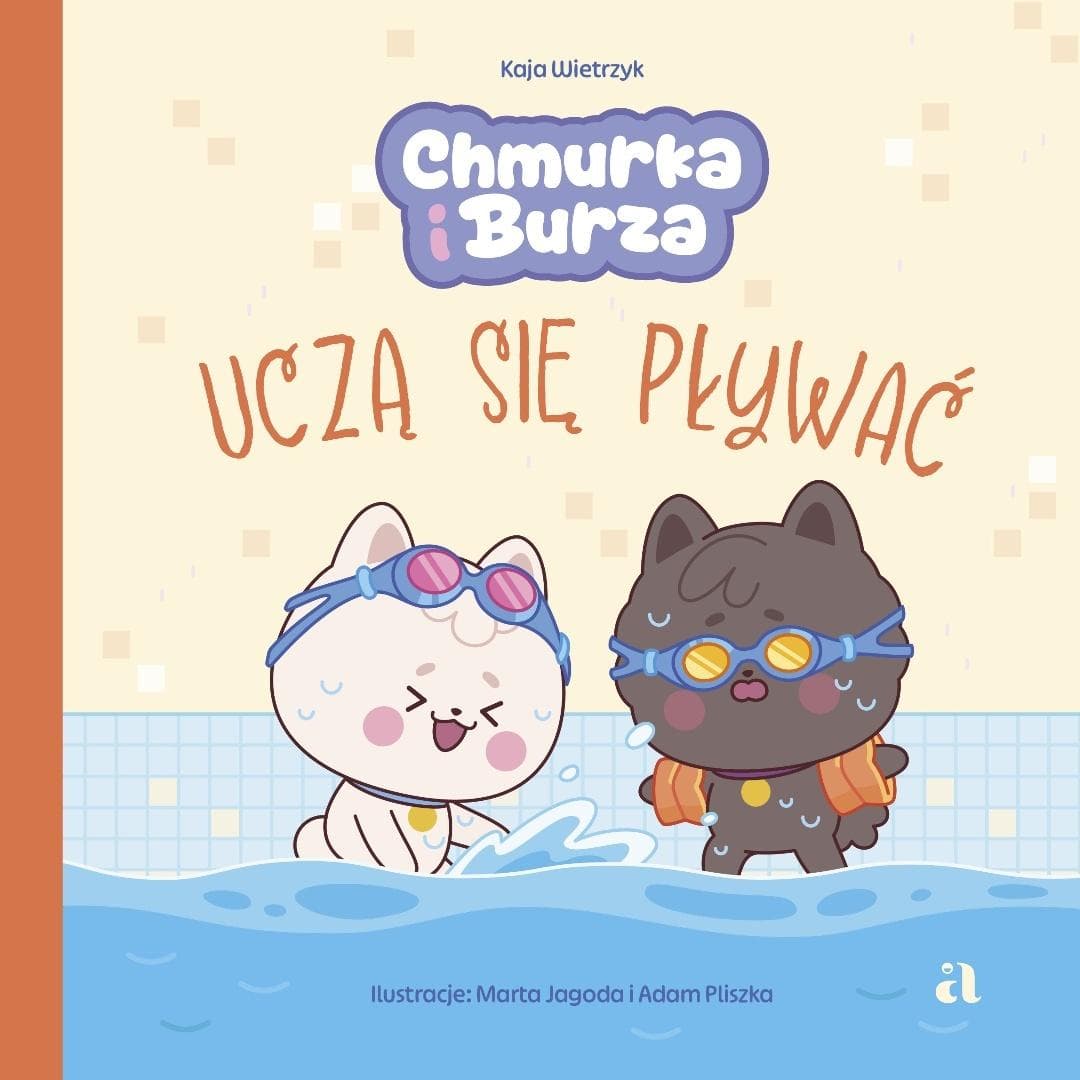 Chmurka i Burza uczą się pływać - książka dla dzieci 24 strony