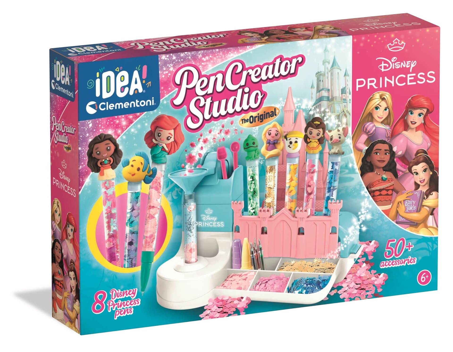 Clementoni Księżniczki Disney Fabryka Długopisów do personalizacji