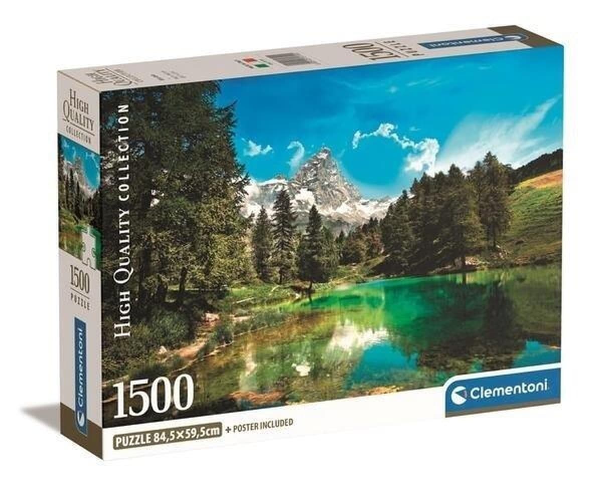 Clementoni Puzzle 1500 elementów Blue Lake Kompaktowe, Ekologiczne
