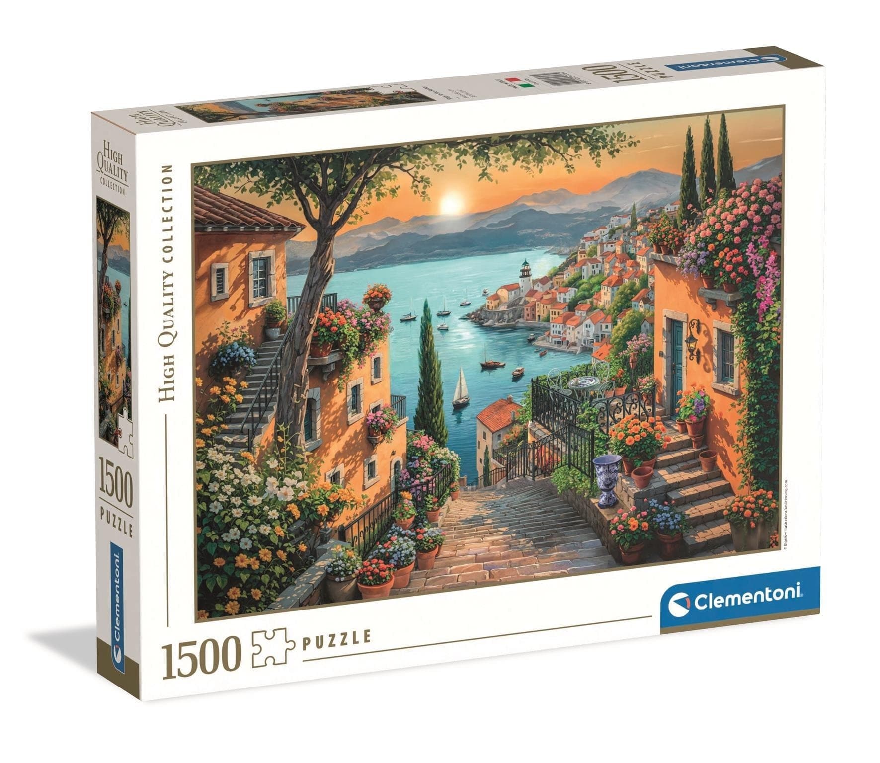 Clementoni Puzzle 1500 elementów Krajobraz Portowy Wysoka Jakość