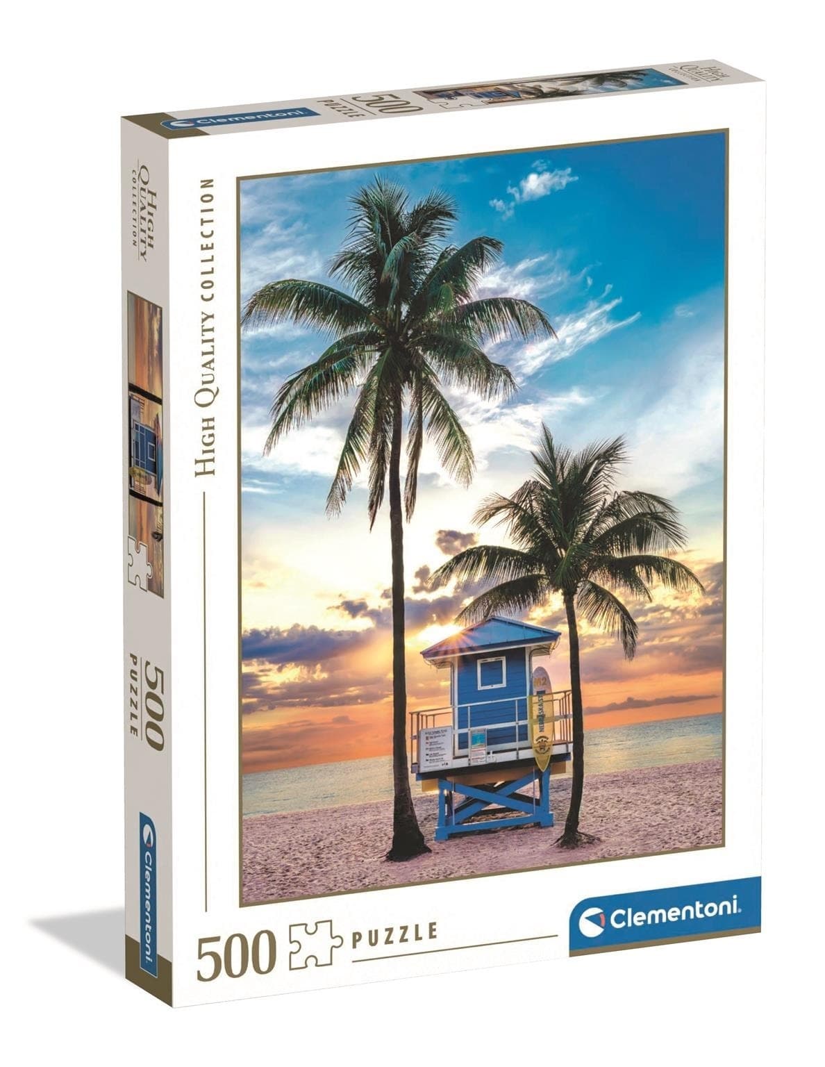 Clementoni Puzzle 500 el. Miami Beach - Wysoka jakość