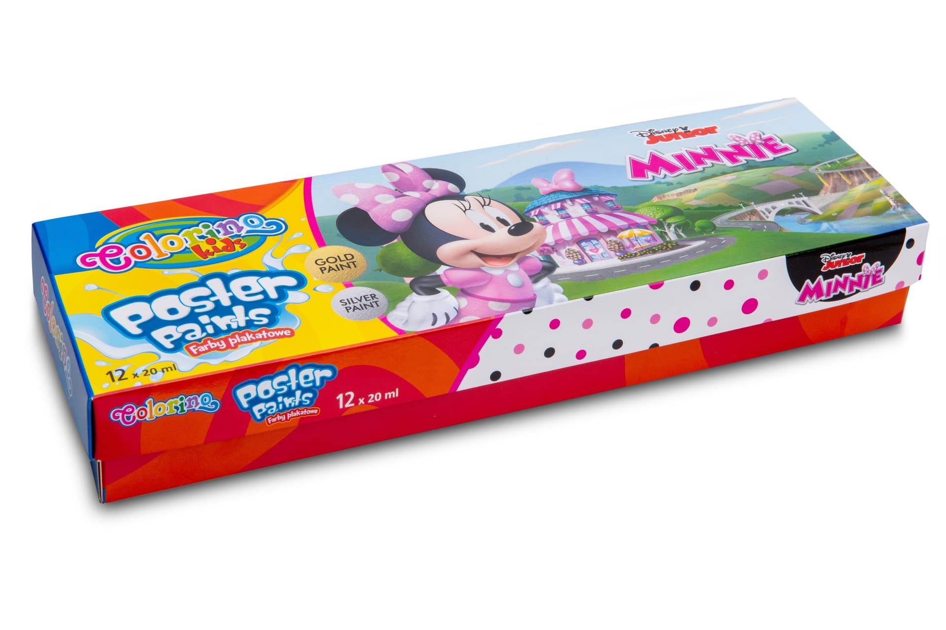 Colorino Kids Farby Plakatowe Minnie 12 kolorów 20 ml