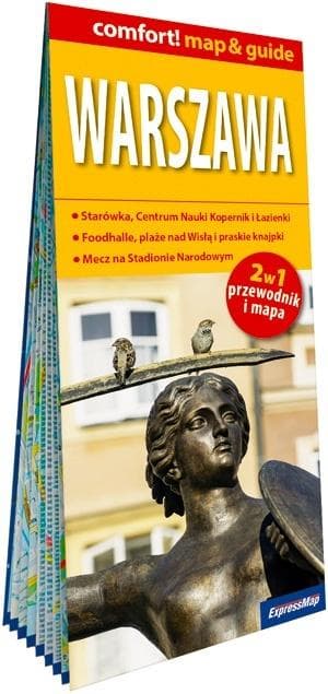 Warszawa comfort! map&guide 2w1 przewodnik + mapa laminowana 2026