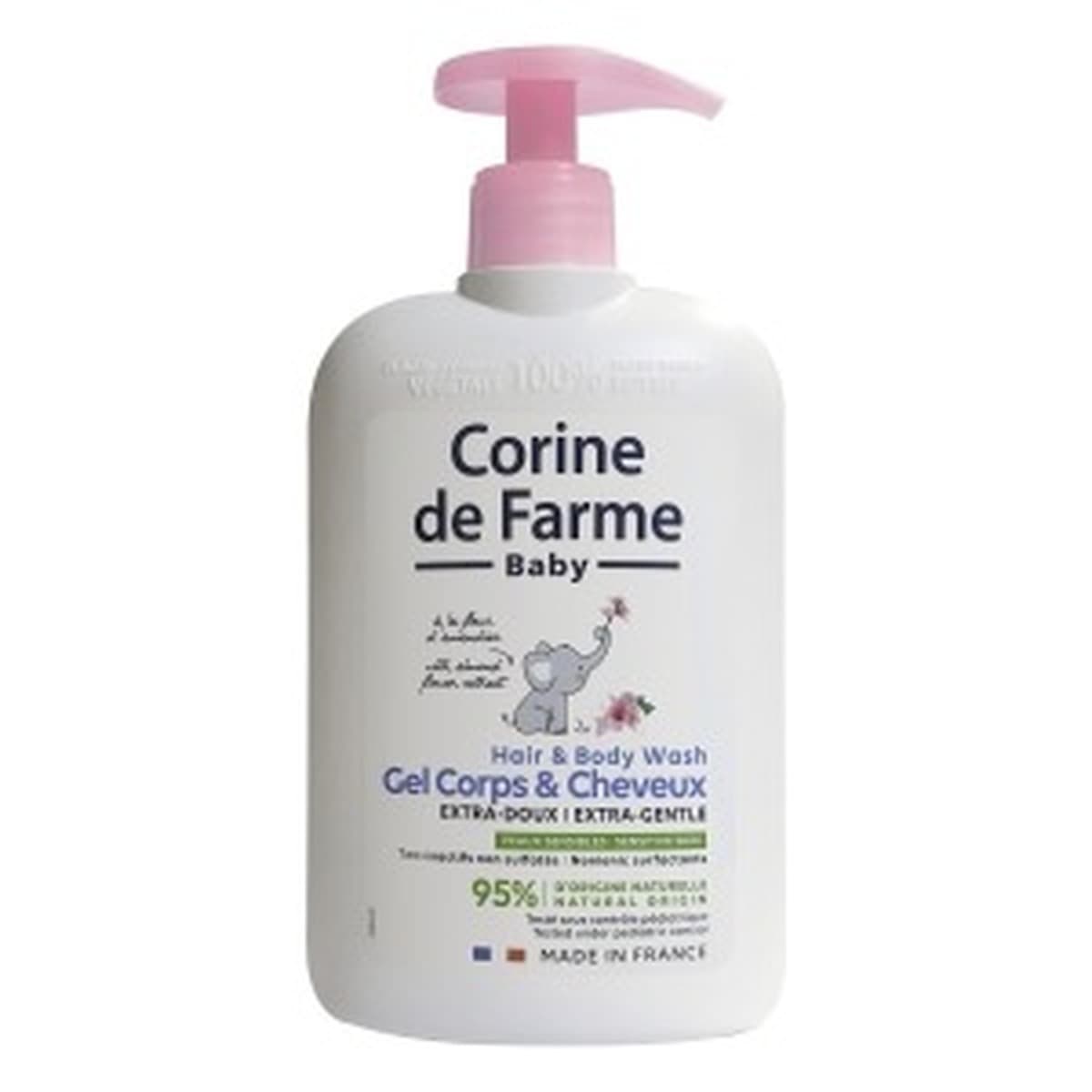 Corine Baby delikatny żel myjący do ciała i włosów migdałowy 500 ml