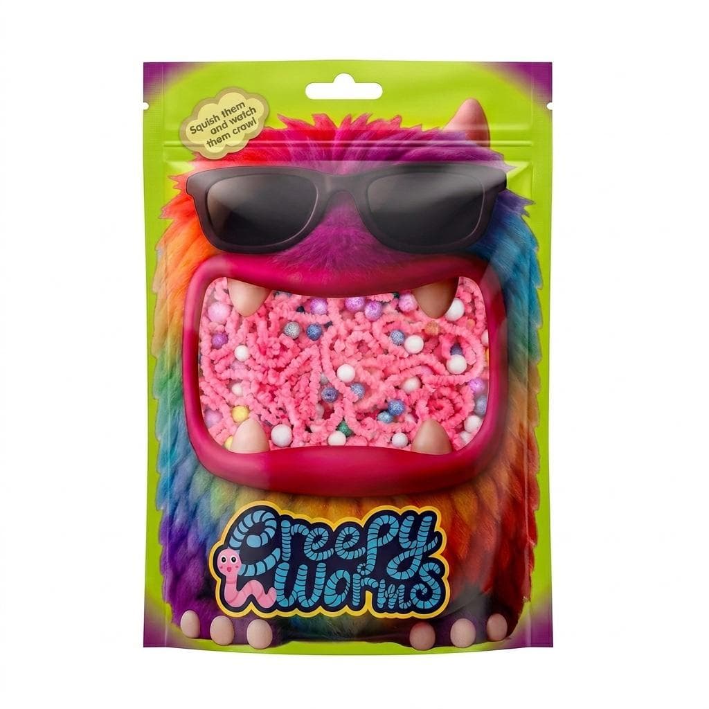Creepy Worms Pink STnux zabawka sensoryczna 1 szt