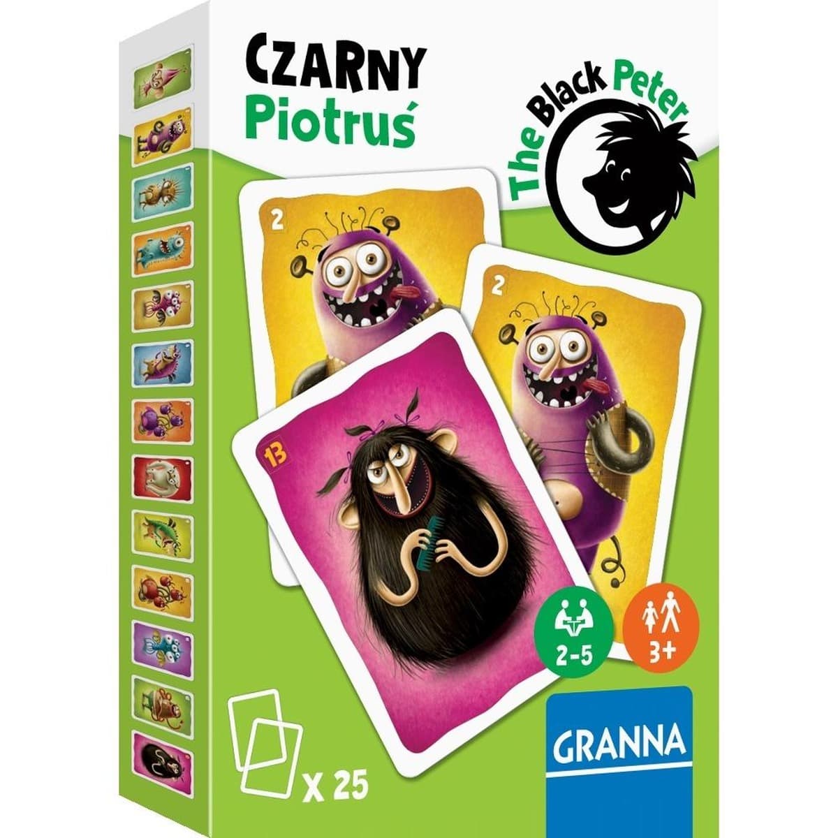 Czarny Piotruś Potwory do szafy