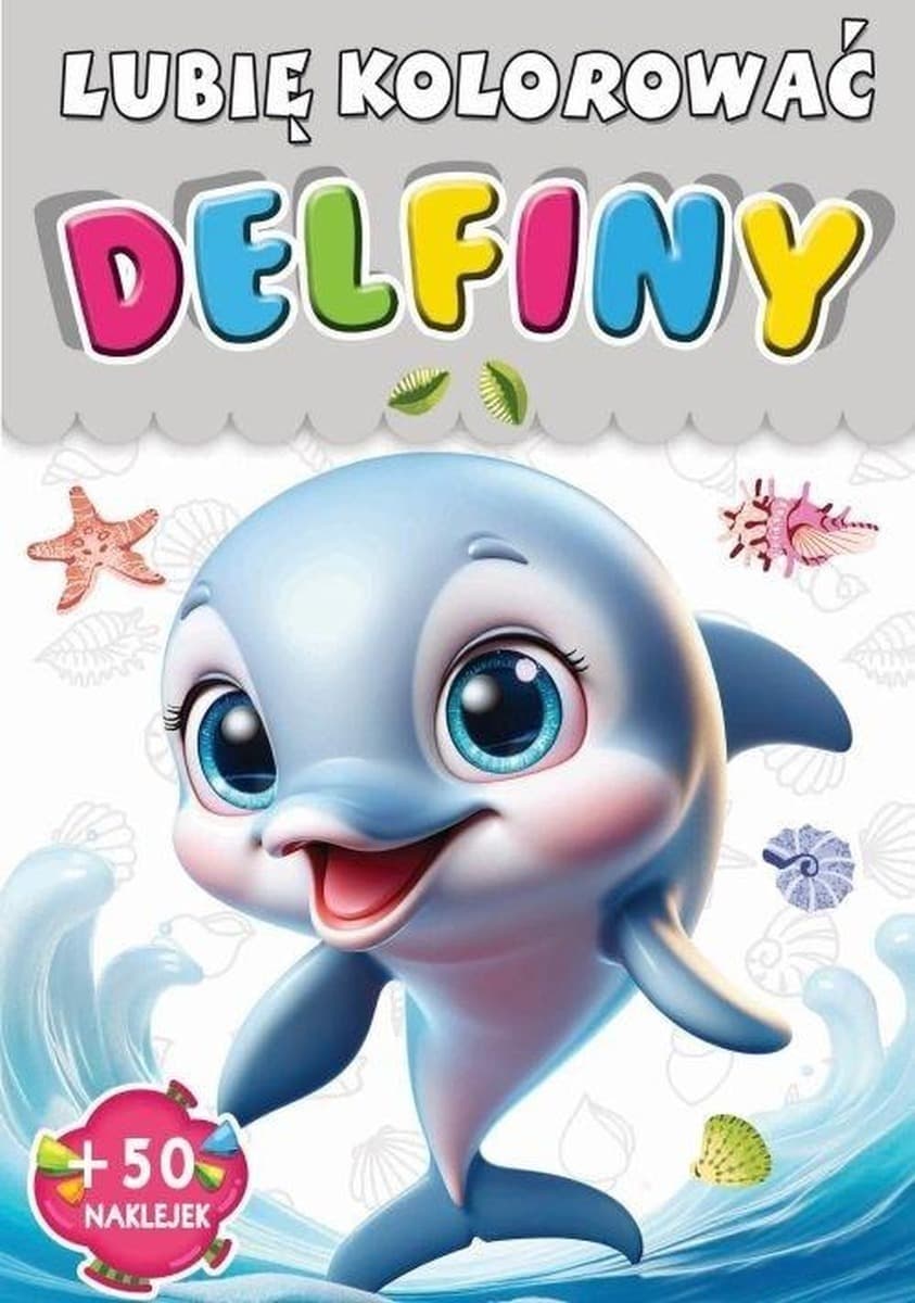 Delfiny. Kolorowanka dla dzieci