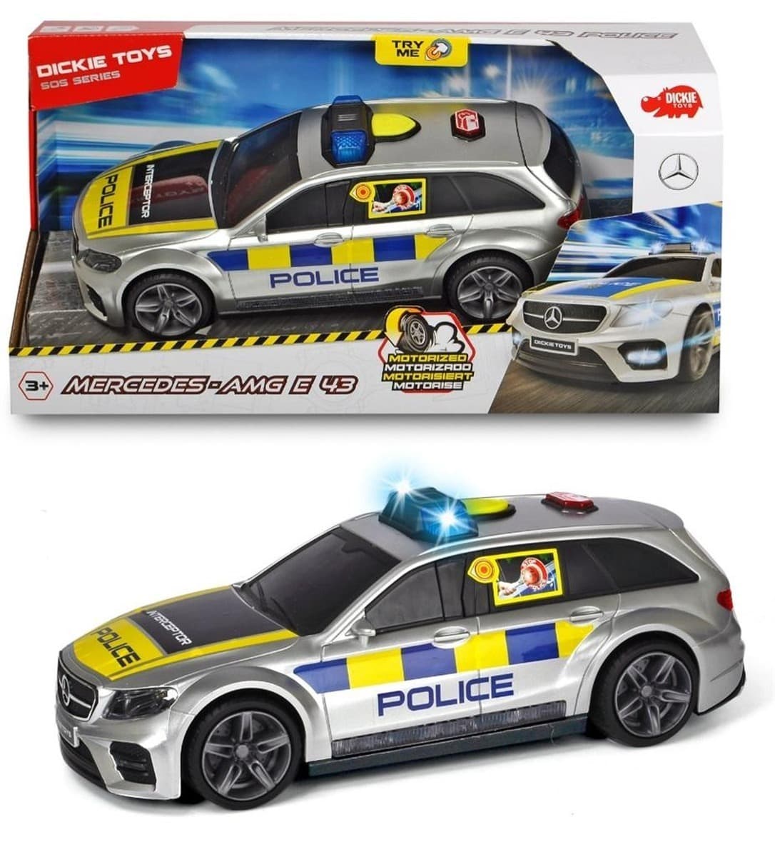 Dickie Toys SOS Mercedes-Benz Samochód Policyjny