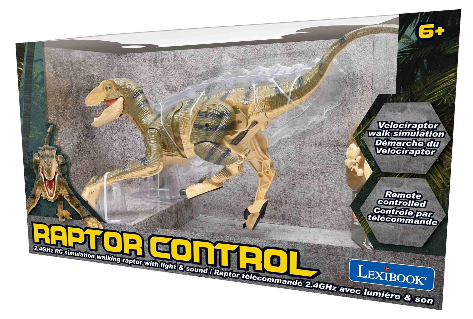 Dinozaur Lexibook DINO01 zdalnie sterowany z efektami dźwiękowymi