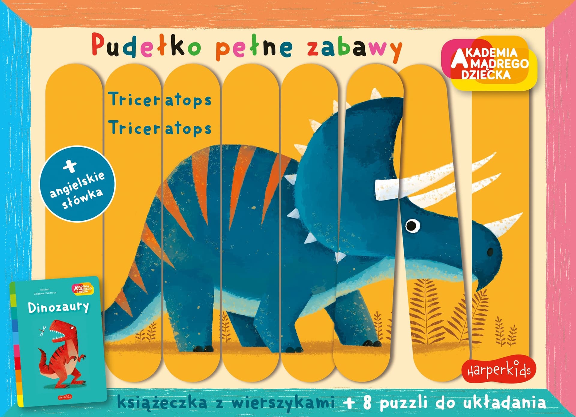 Dinozaury Akademia mądrego dziecka Pudełko pełne zabawy