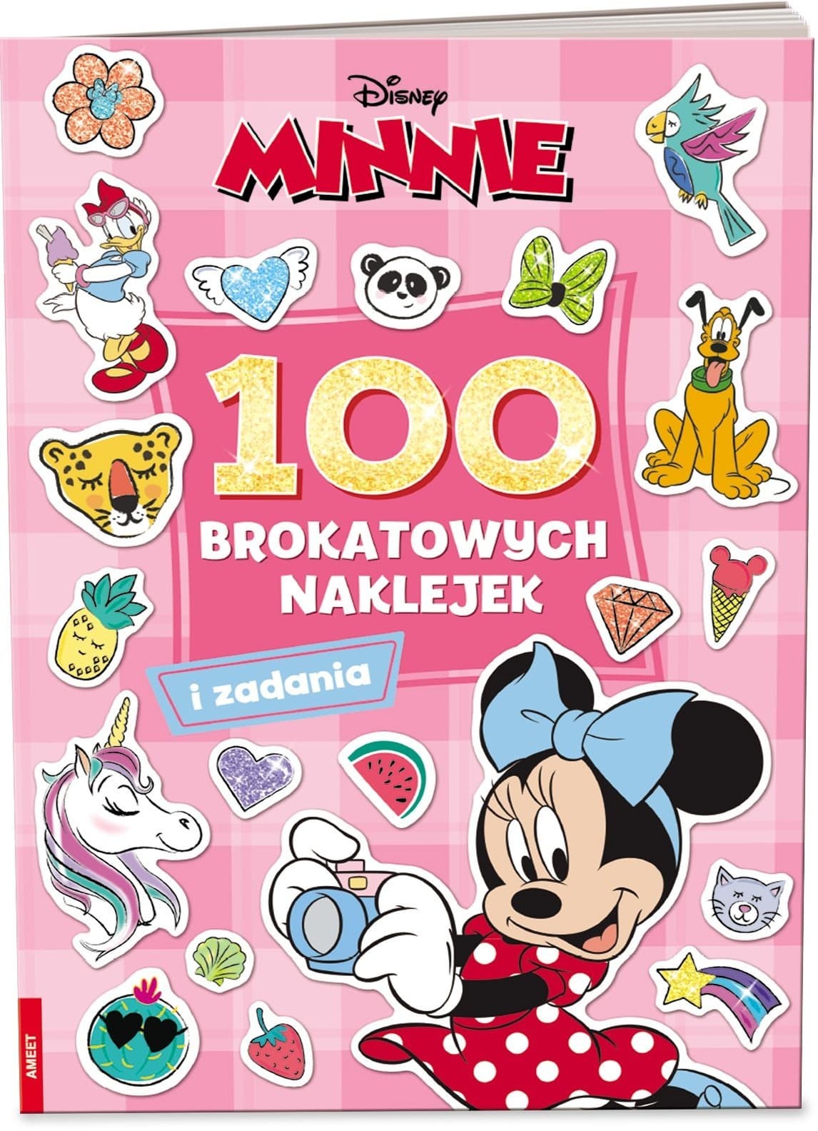Disney Minnie 100 Brokatowych Naklejek