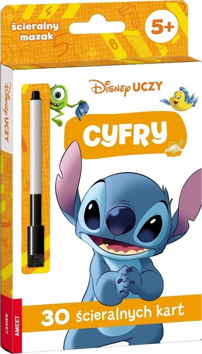 Disney Uczy Cyfry Karty do Nauki Pisania i Liczenia