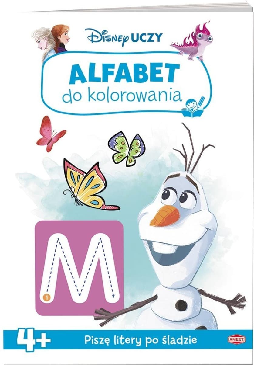 Disney Uczy Kraina Lodu Alfabet - Kolorowanka edukacyjna dla dzieci