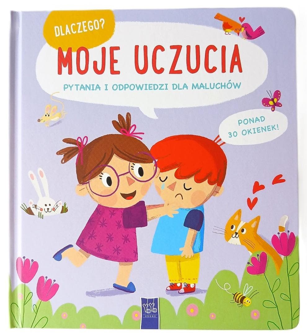 Dlaczego? Moje uczucia - książka z okienkami dla dzieci 14 stron
