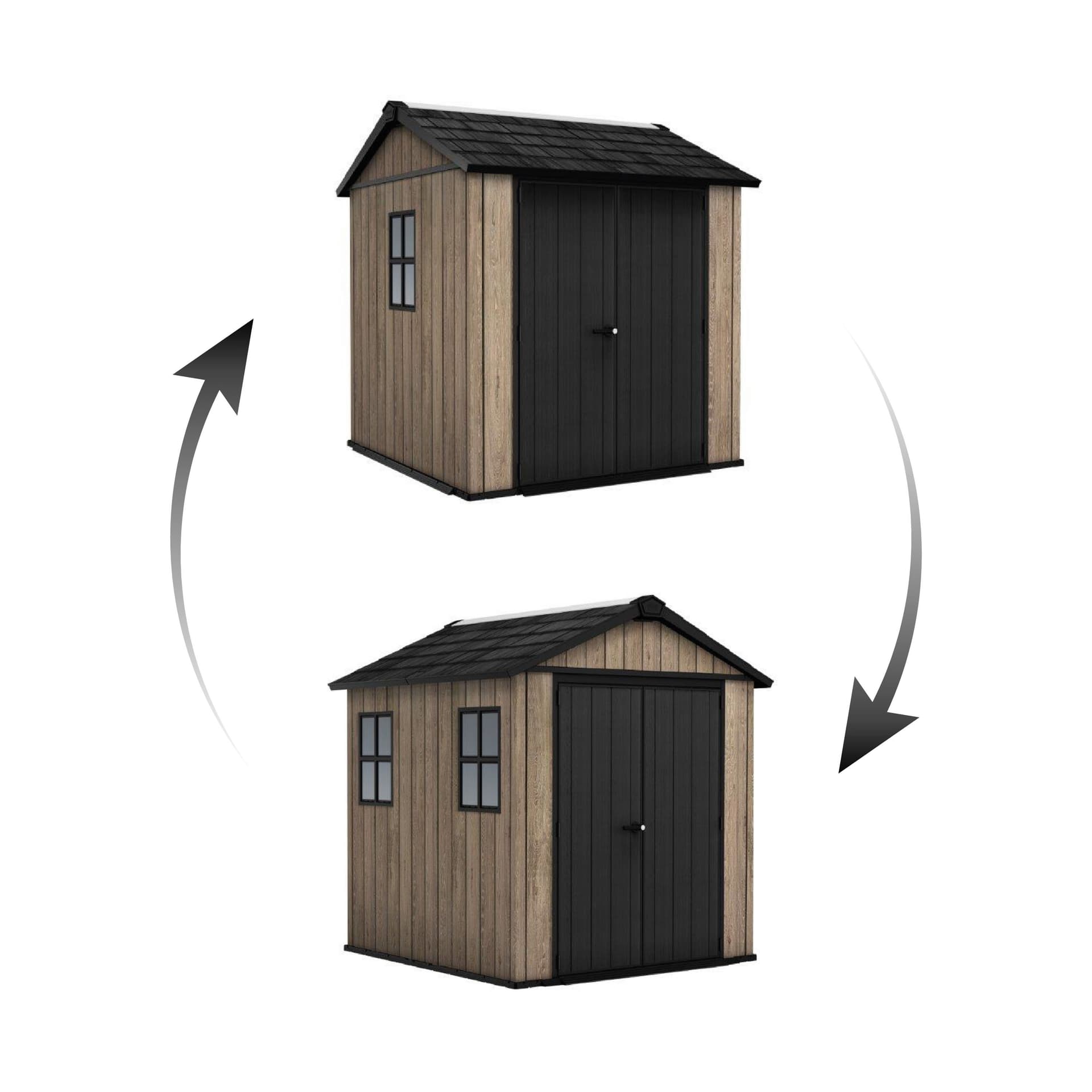 Domek ogrodowy Keter Apex 7,5 x 7 Ashwood, z podłogą