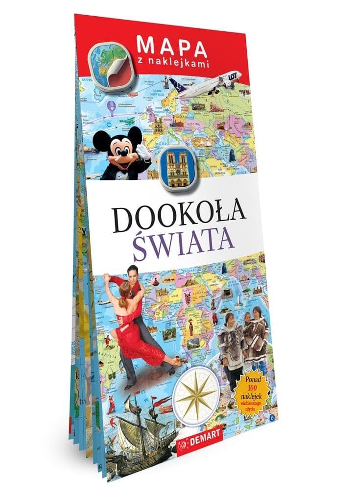 Dookoła Świata. Mapy z Naklejkami