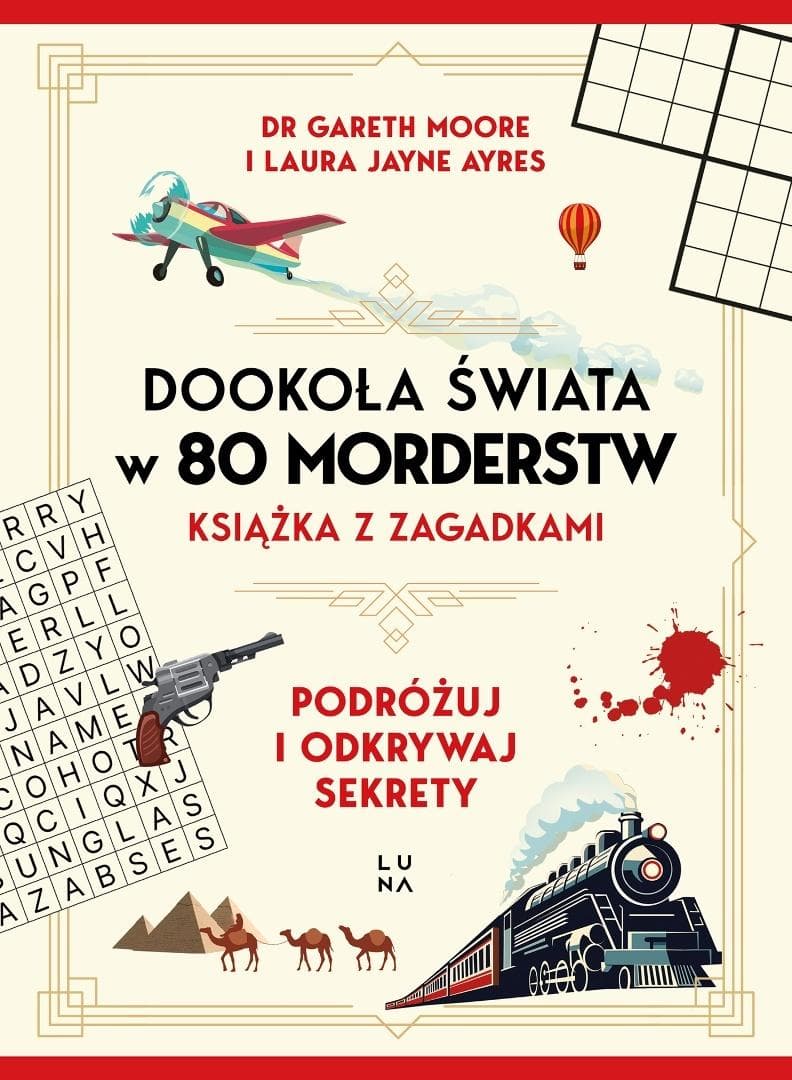 Książka logiczna Dookoła świata w 80 morderstw 224 strony